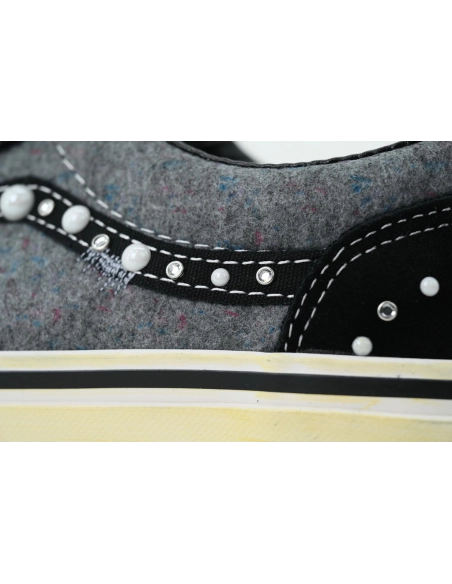 premium reps SATOSHI NAKAMOTO x Vans Old Skool Reissue 36 Speckled Moving Blanket Grey sneakers at Shoes Official. Shop iconic s