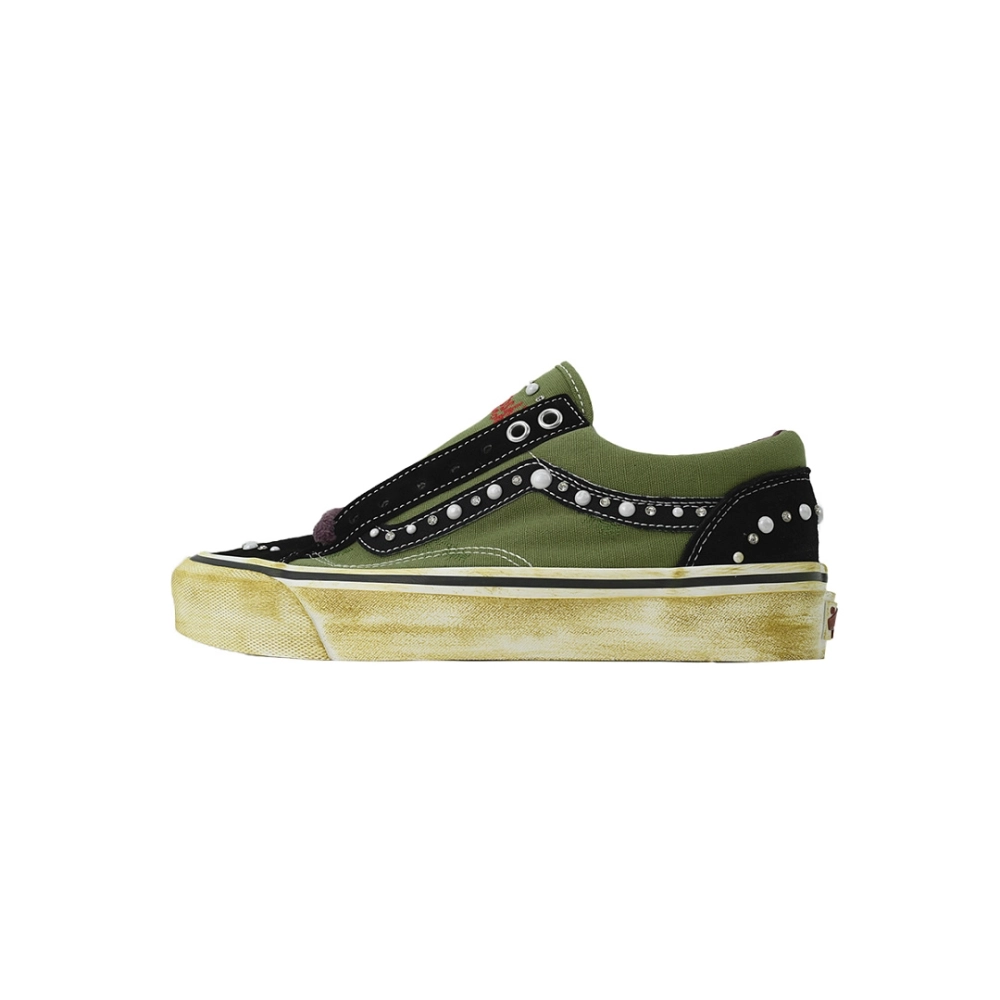 premium reps SATOSHI NAKAMOTO x Vans Old Skool Reissue 36 Pearlized Army sneakers at Shoes Official. Shop iconic styles from top