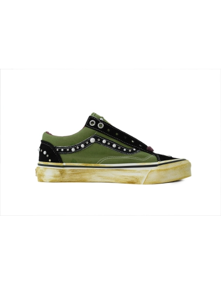 premium reps SATOSHI NAKAMOTO x Vans Old Skool Reissue 36 Pearlized Army sneakers at Shoes Official. Shop iconic styles from top