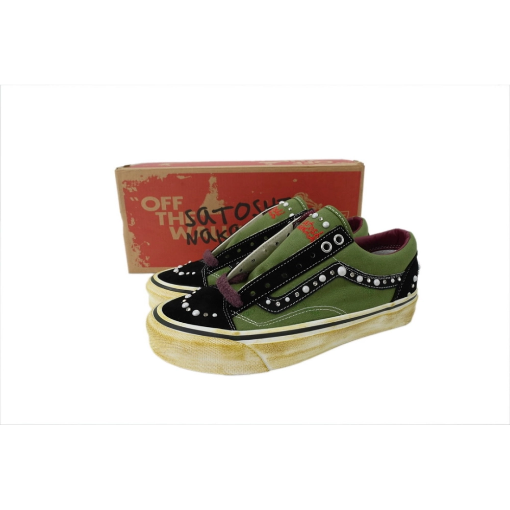 premium reps SATOSHI NAKAMOTO x Vans Old Skool Reissue 36 Pearlized Army sneakers at Shoes Official. Shop iconic styles from top