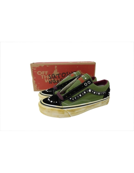 premium reps SATOSHI NAKAMOTO x Vans Old Skool Reissue 36 Pearlized Army sneakers at Shoes Official. Shop iconic styles from top