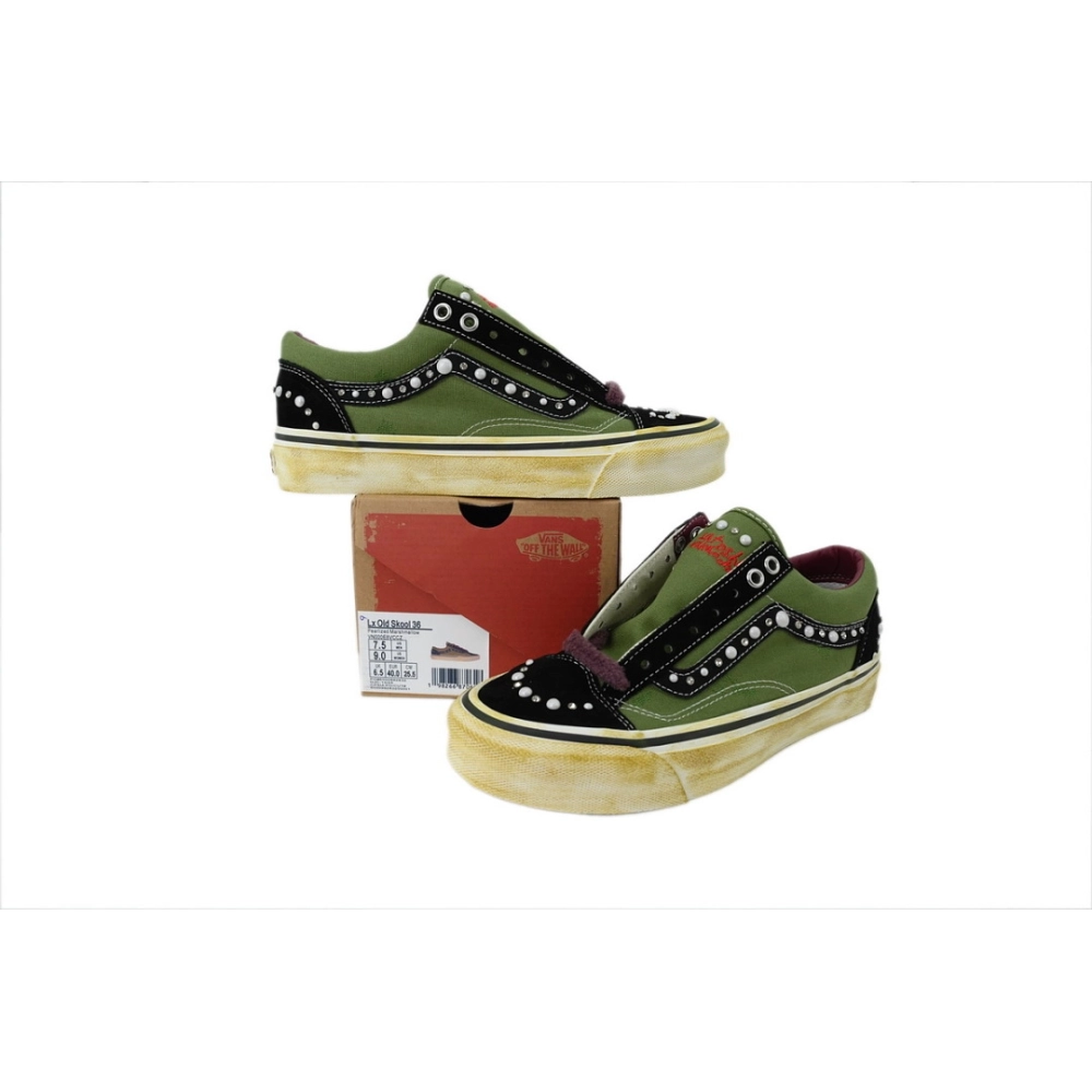 premium reps SATOSHI NAKAMOTO x Vans Old Skool Reissue 36 Pearlized Army sneakers at Shoes Official. Shop iconic styles from top