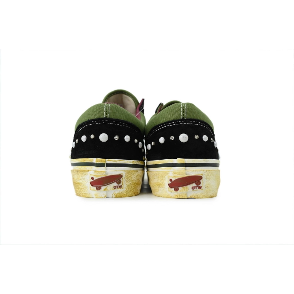 premium reps SATOSHI NAKAMOTO x Vans Old Skool Reissue 36 Pearlized Army sneakers at Shoes Official. Shop iconic styles from top