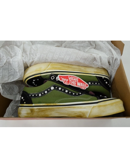 premium reps SATOSHI NAKAMOTO x Vans Old Skool Reissue 36 Pearlized Army sneakers at Shoes Official. Shop iconic styles from top