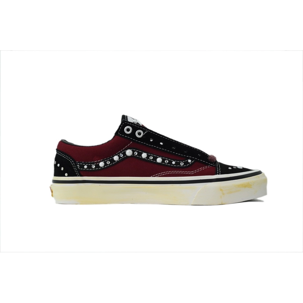 premium reps SATOSHI NAKAMOTO x Vans Old Skool Reissue 36 Pearlized Port Royale Comple x Con Exclusive sneakers at Shoes Officia