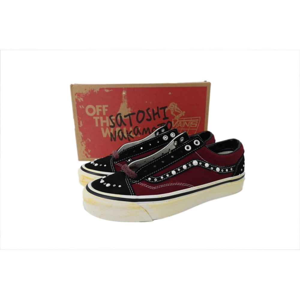 premium reps SATOSHI NAKAMOTO x Vans Old Skool Reissue 36 Pearlized Port Royale Comple x Con Exclusive sneakers at Shoes Officia