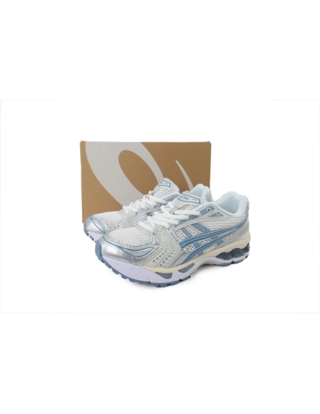 premium reps ASICS Gel-Kayano 14 White Light Navy 1203A537-115 sneakers at Shoes Official. Shop iconic styles from top brands