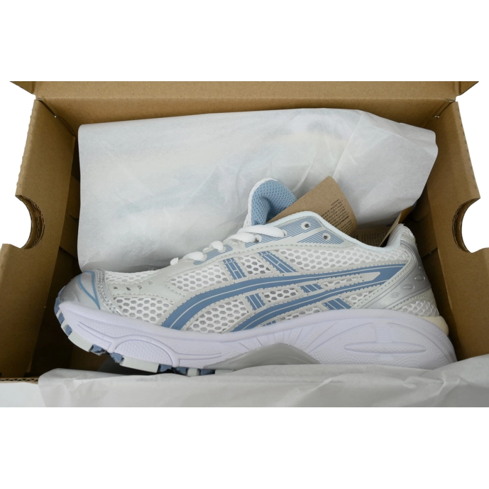 premium reps ASICS Gel-Kayano 14 White Light Navy 1203A537-115 sneakers at Shoes Official. Shop iconic styles from top brands
