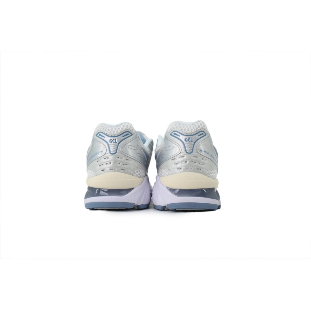 premium reps ASICS Gel-Kayano 14 White Light Navy 1203A537-115 sneakers at Shoes Official. Shop iconic styles from top brands