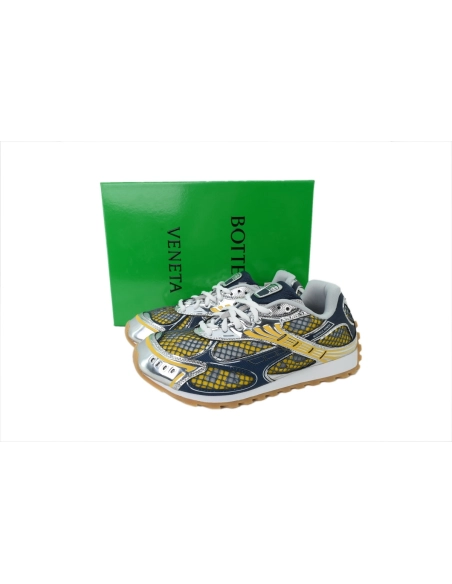 premium reps Bottega Veneta Orbit Denim Blue sneakers at Shoes Official. Shop iconic styles from top brands