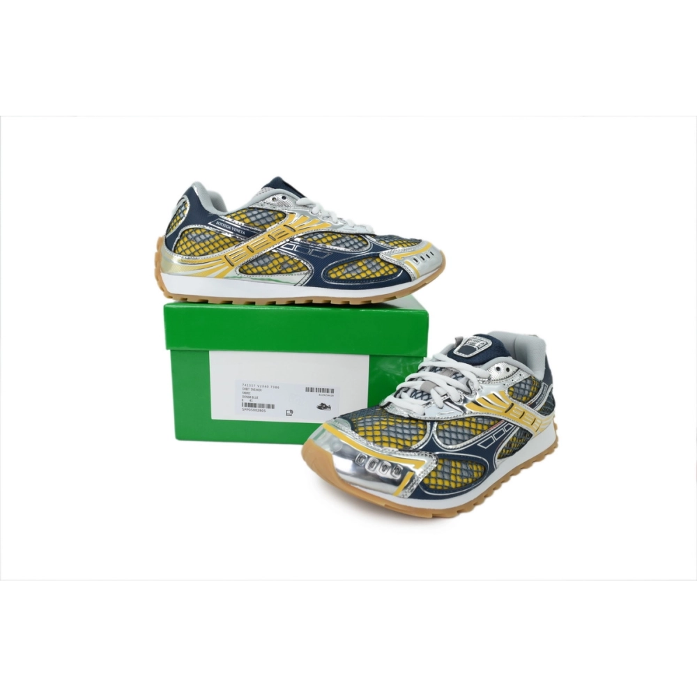premium reps Bottega Veneta Orbit Denim Blue sneakers at Shoes Official. Shop iconic styles from top brands