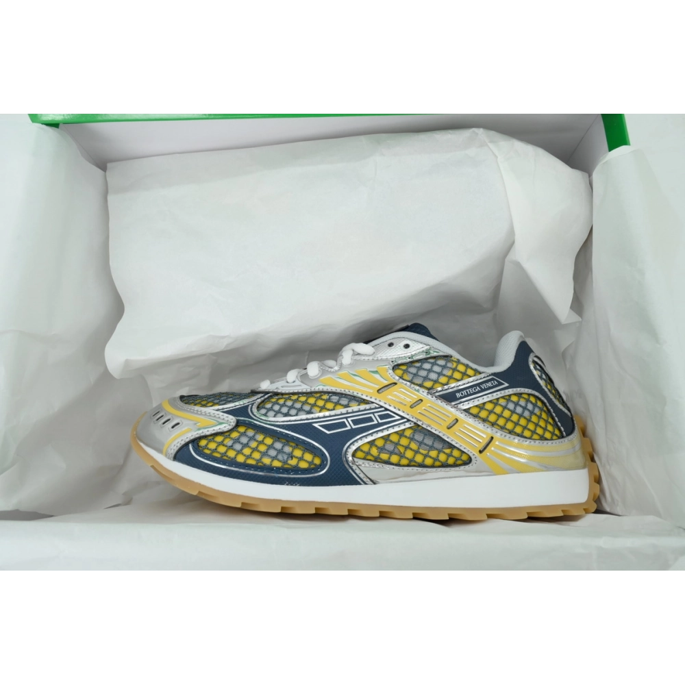 premium reps Bottega Veneta Orbit Denim Blue sneakers at Shoes Official. Shop iconic styles from top brands