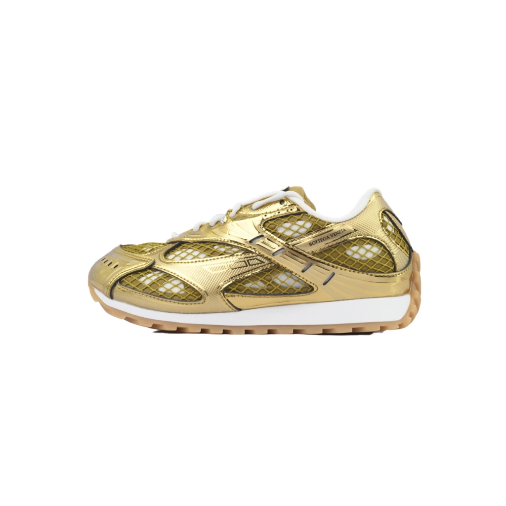 premium reps Bottega Veneta Orbit Sneaker Golden sneakers at Shoes Official. Shop iconic styles from top brands