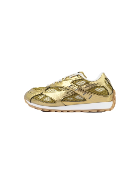 premium reps Bottega Veneta Orbit Sneaker Golden sneakers at Shoes Official. Shop iconic styles from top brands