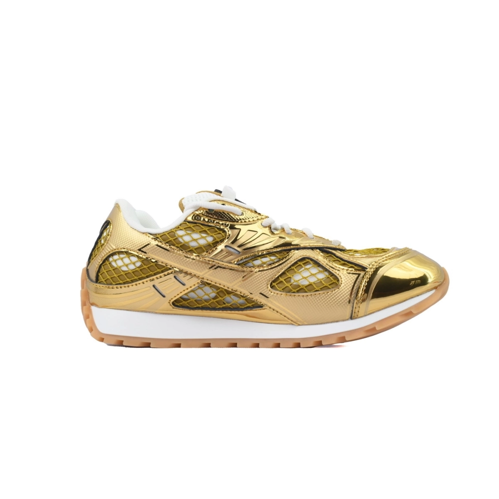 premium reps Bottega Veneta Orbit Sneaker Golden sneakers at Shoes Official. Shop iconic styles from top brands