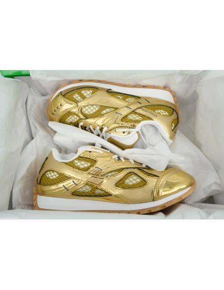 premium reps Bottega Veneta Orbit Sneaker Golden sneakers at Shoes Official. Shop iconic styles from top brands