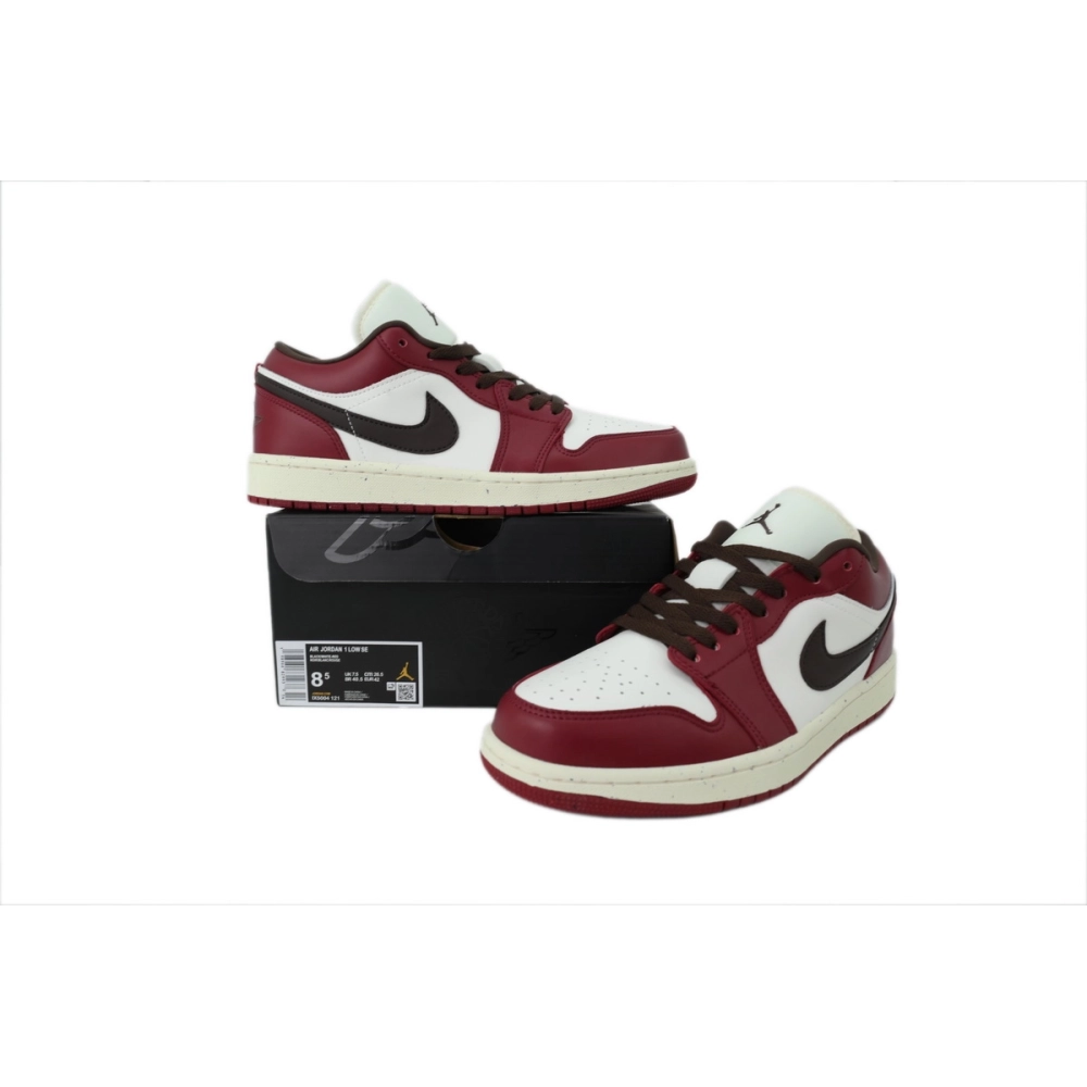 premium reps Air Jordan 1 Low SE Sail Baroque Brown Team RedIX5004-121 sneakers at Shoes Official. Shop iconic styles from top b