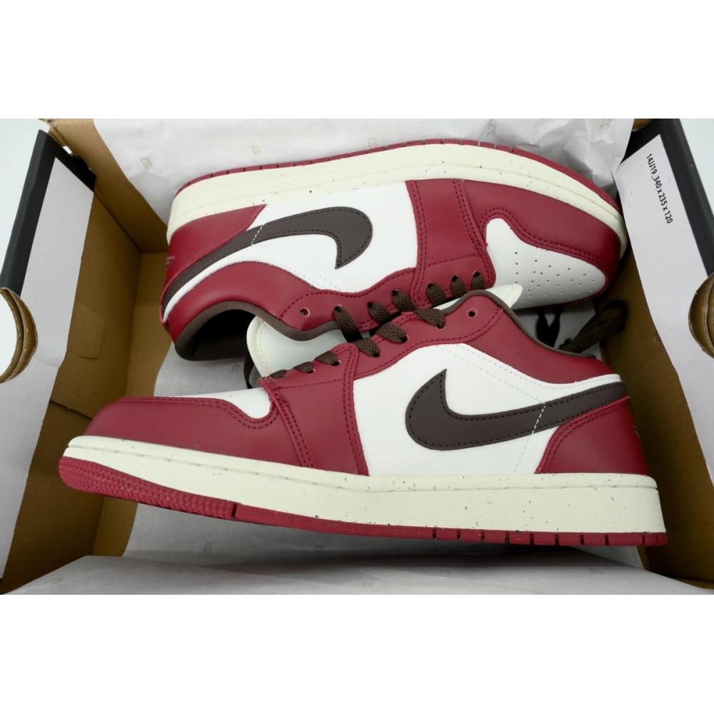 premium reps Air Jordan 1 Low SE Sail Baroque Brown Team RedIX5004-121 sneakers at Shoes Official. Shop iconic styles from top b