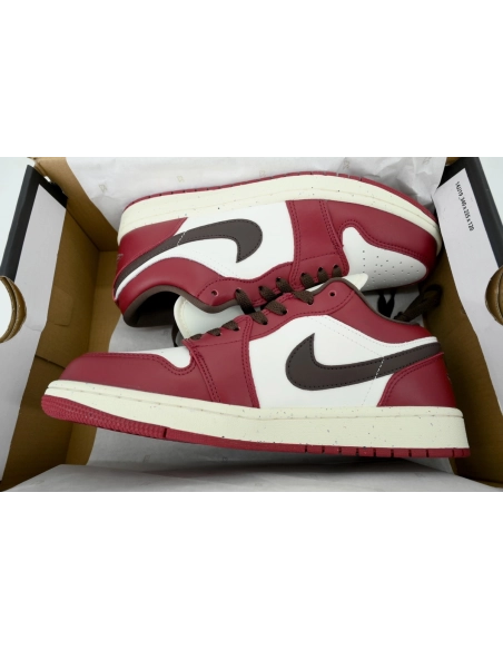 premium reps Air Jordan 1 Low SE Sail Baroque Brown Team RedIX5004-121 sneakers at Shoes Official. Shop iconic styles from top b