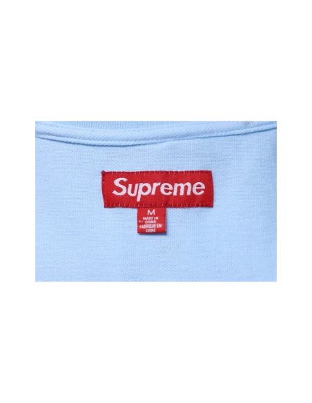 premium reps Supreme 25SS No.7 Script Embroidered Short-Sleeve Polo Shirt Sky Blue sneakers at Shoes Official. Shop iconic style