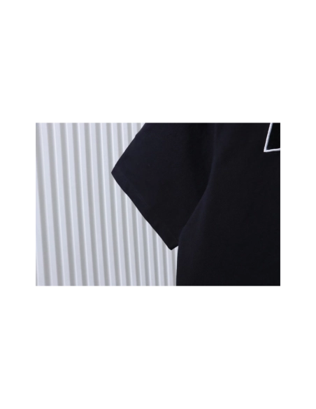 premium reps Supreme 25SS No.7 Script Embroidered Short-Sleeve Polo Shirt Black sneakers at Shoes Official. Shop iconic styles f