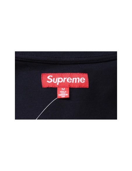 premium reps Supreme 25SS No.7 Script Embroidered Short-Sleeve Polo Shirt Black sneakers at Shoes Official. Shop iconic styles f