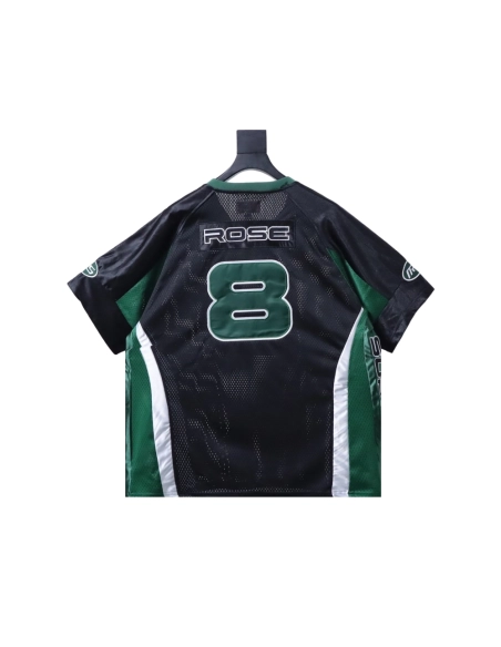 premium reps Supreme x Martine Rose Mesh American Style Short Sleeve Football Jersey Green sneakers at Shoes Official. Shop icon