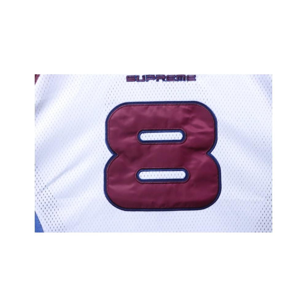 premium reps Supreme x Martine Rose Mesh American Style Short Sleeve Football Jersey White sneakers at Shoes Official. Shop icon