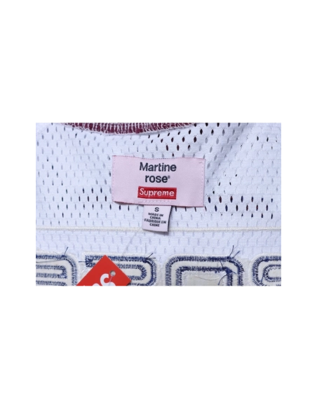 premium reps Supreme x Martine Rose Mesh American Style Short Sleeve Football Jersey White sneakers at Shoes Official. Shop icon