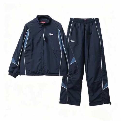 premium reps Supreme 25FW Contrast Piping Track Navy blue sneakers at Shoes Official. Shop iconic styles from top brands