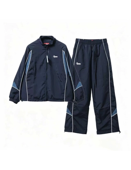 premium reps Supreme 25FW Contrast Piping Track Navy blue sneakers at Shoes Official. Shop iconic styles from top brands