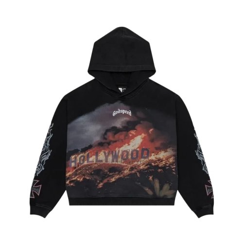 premium reps Godspeed Hollywood Inferno Hoodie Black Wash sneakers at Shoes Official. Shop iconic styles from top brands