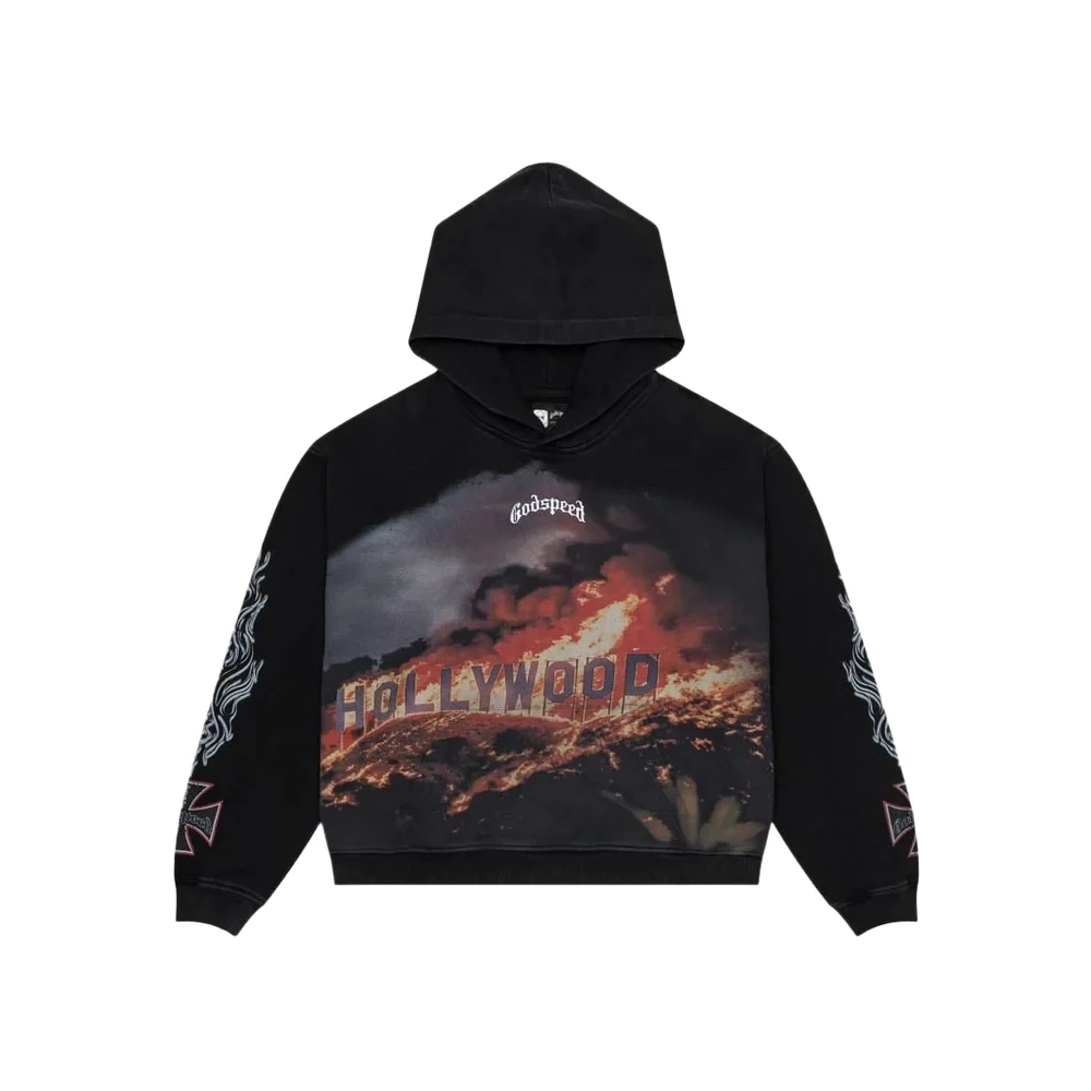 premium reps Godspeed Hollywood Inferno Hoodie Black Wash sneakers at Shoes Official. Shop iconic styles from top brands