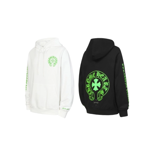 premium reps Chrome Hearts Leather Cross Patch Green Print Hoodie Black White sneakers at Shoes Official. Shop iconic styles fro