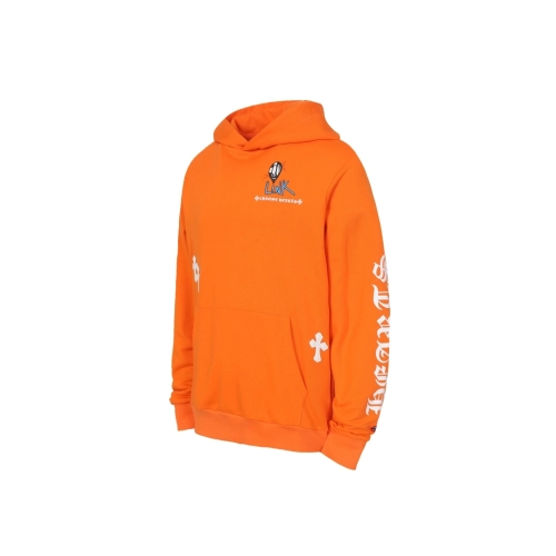 premium reps Chrome Hearts Link Build Logo Print Hoodie Orange sneakers at Shoes Official. Shop iconic styles from top brands