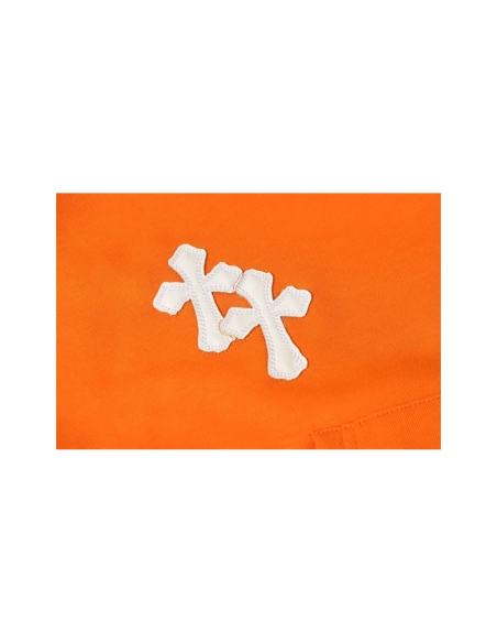 premium reps Chrome Hearts Link Build Logo Print Hoodie Orange sneakers at Shoes Official. Shop iconic styles from top brands