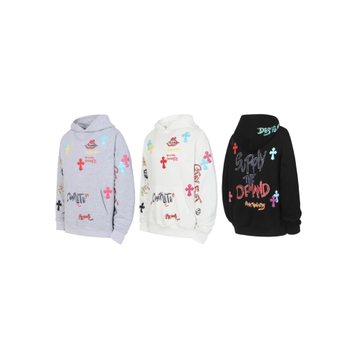 premium reps Chrome Hearts Multicolor Letter Print Hoodie Black White Grey sneakers at Shoes Official. Shop iconic styles from t