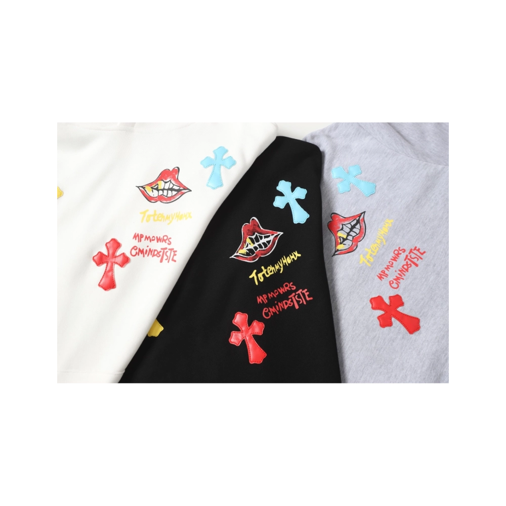 premium reps Chrome Hearts Multicolor Letter Print Hoodie Black White Grey sneakers at Shoes Official. Shop iconic styles from t