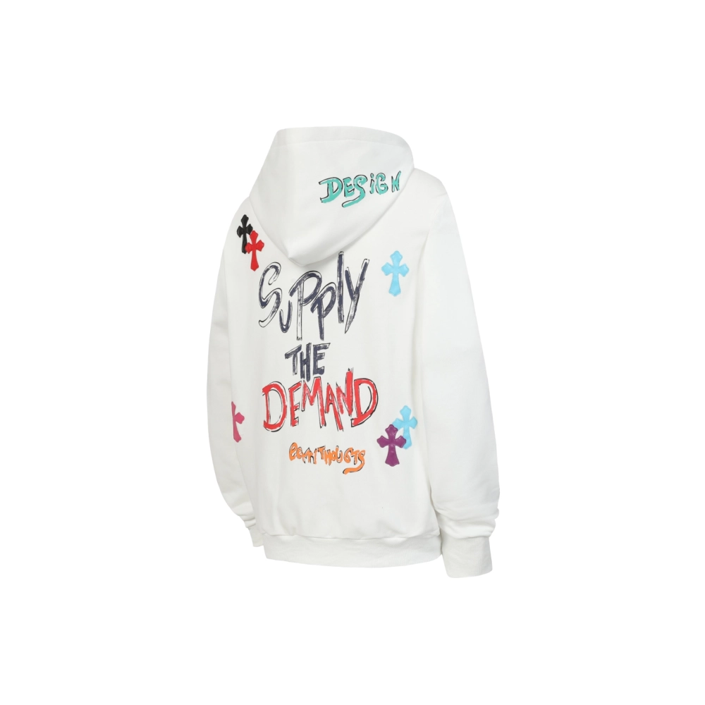premium reps Chrome Hearts Multicolor Letter Print Hoodie Black White Grey sneakers at Shoes Official. Shop iconic styles from t