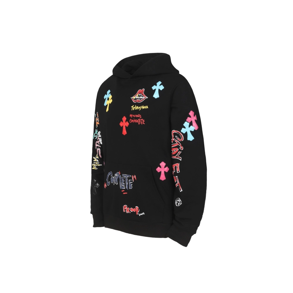 premium reps Chrome Hearts Multicolor Letter Print Hoodie Black White Grey sneakers at Shoes Official. Shop iconic styles from t