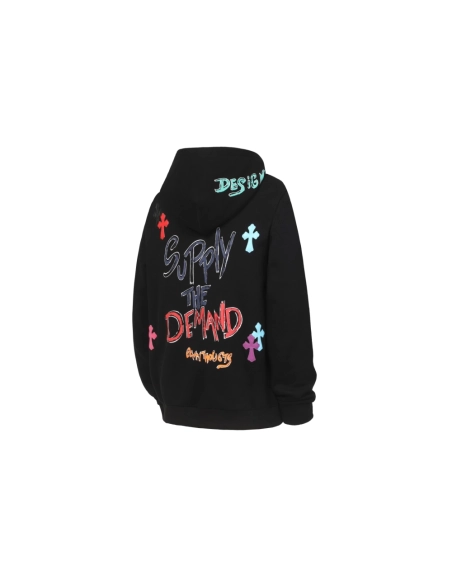 premium reps Chrome Hearts Multicolor Letter Print Hoodie Black White Grey sneakers at Shoes Official. Shop iconic styles from t