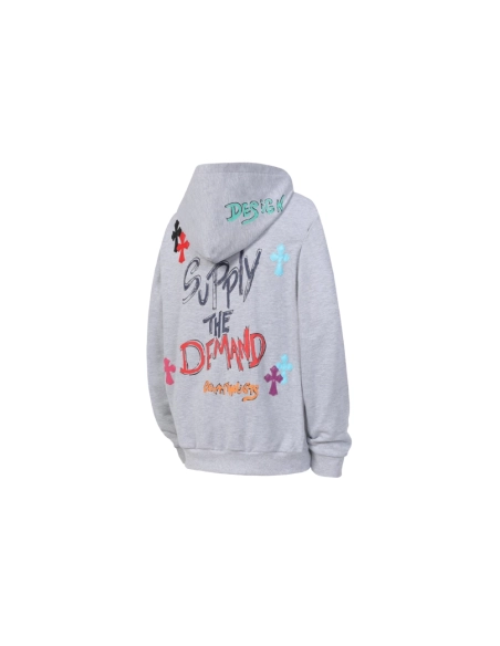 premium reps Chrome Hearts Multicolor Letter Print Hoodie Black White Grey sneakers at Shoes Official. Shop iconic styles from t