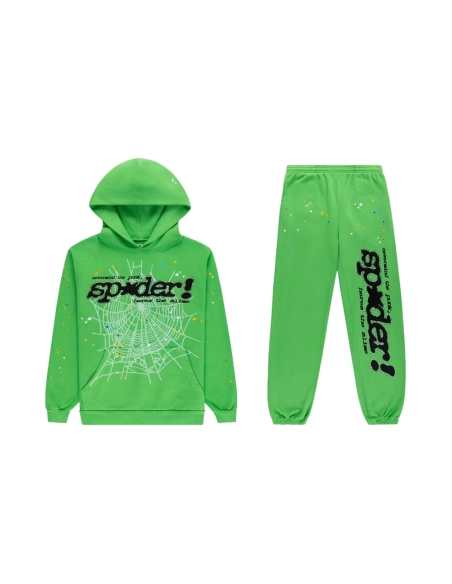 premium reps Sp5der Punk V2 Hoodie Sweatpant Set Bright Green- S220 UD sneakers at Shoes Official. Shop iconic styles from top b
