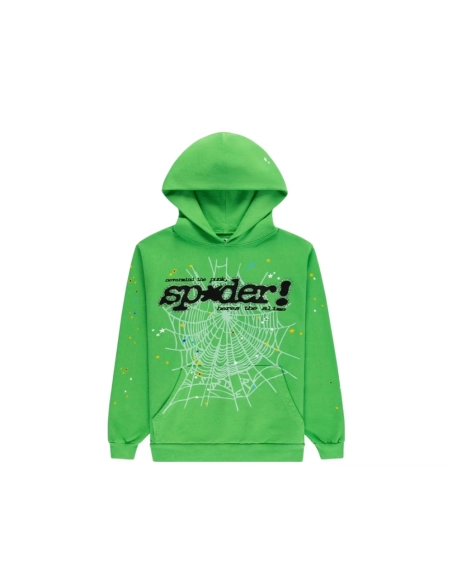 premium reps Sp5der Punk V2 Hoodie Sweatpant Set Bright Green- S220 UD sneakers at Shoes Official. Shop iconic styles from top b