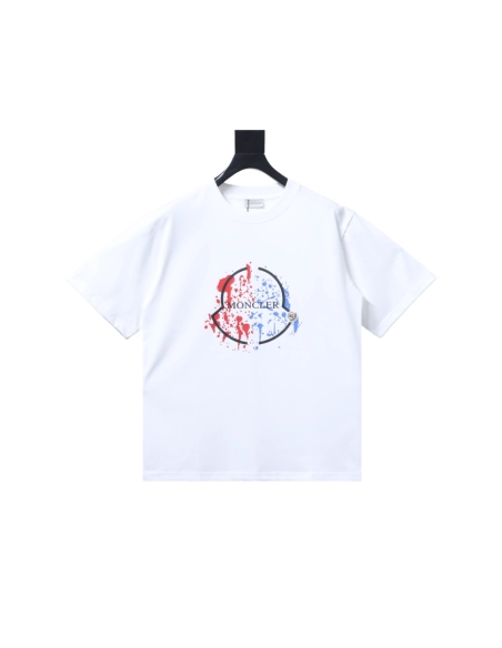 premium reps Moncler Colorful Paint-Splatter Logo T-Shirt White sneakers at Shoes Official. Shop iconic styles from top brands