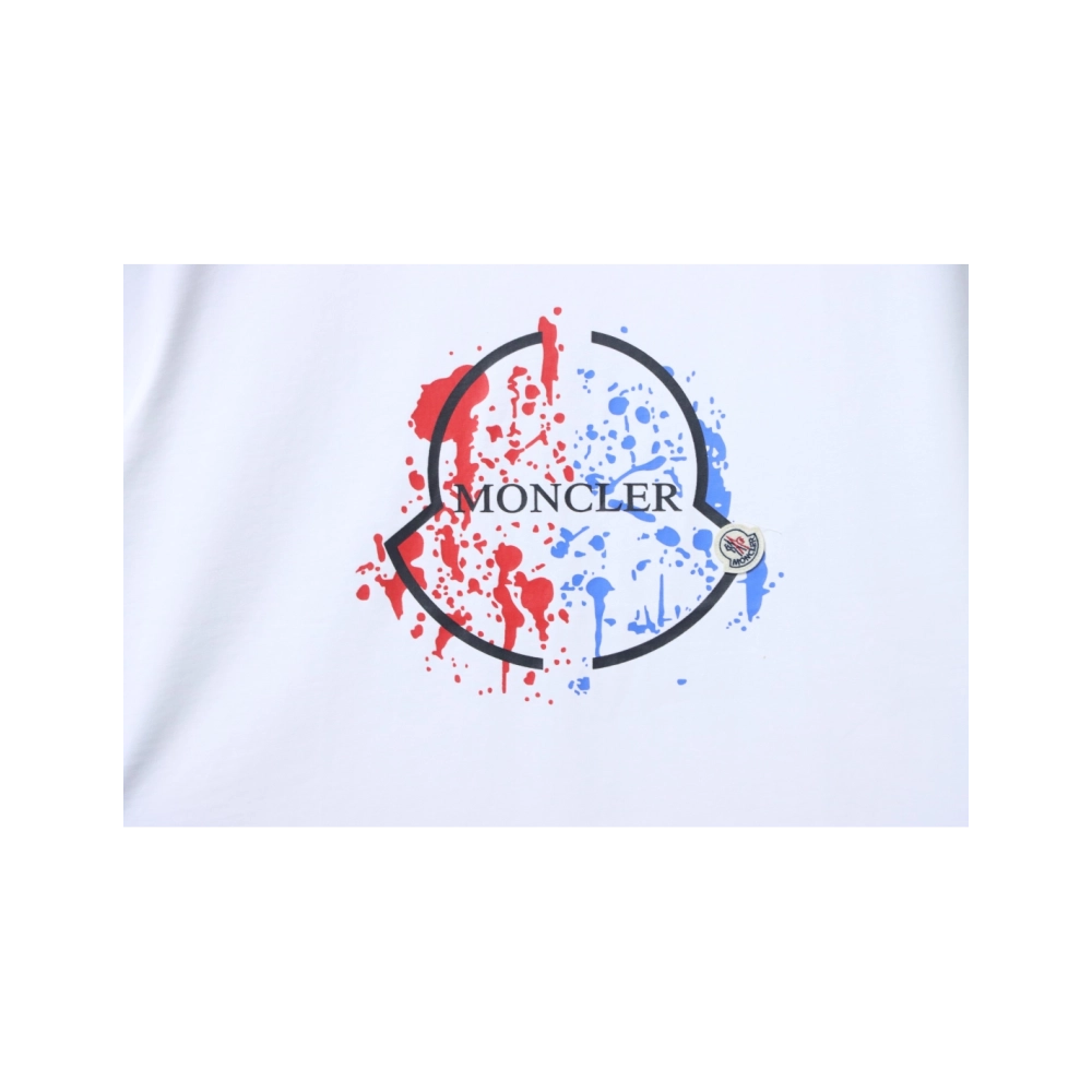 premium reps Moncler Colorful Paint-Splatter Logo T-Shirt White sneakers at Shoes Official. Shop iconic styles from top brands