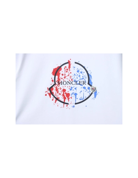 premium reps Moncler Colorful Paint-Splatter Logo T-Shirt White sneakers at Shoes Official. Shop iconic styles from top brands