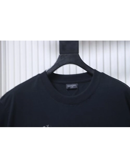 premium reps Balenciaga HBO Collaboration Embroidered Rose Bottle T-Shirt Black sneakers at Shoes Official. Shop iconic styles f