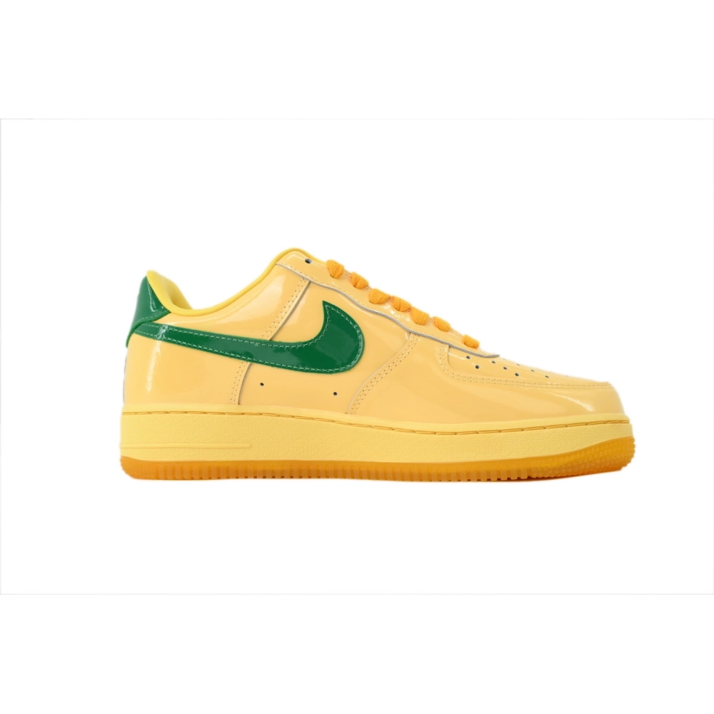premium reps Nike Air Force 1 Low Patent Leather Topaz GoldIO4489-700 sneakers at Shoes Official. Shop iconic styles from top br