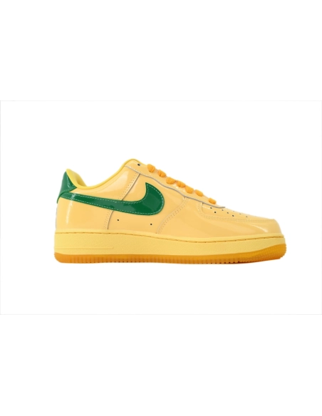 premium reps Nike Air Force 1 Low Patent Leather Topaz GoldIO4489-700 sneakers at Shoes Official. Shop iconic styles from top br